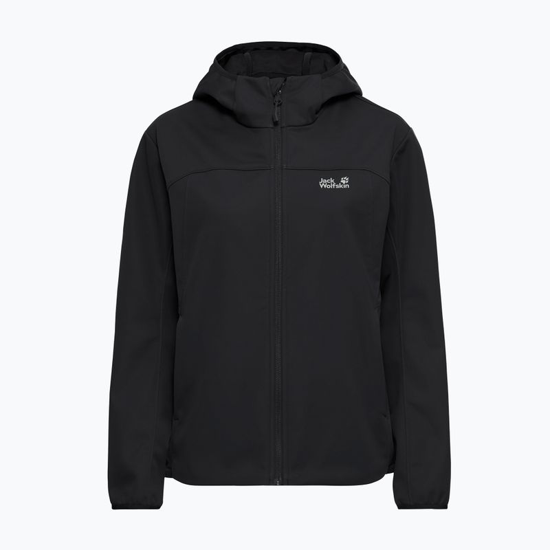 Damen-Softshelljacke Jack Wolfskin Windhain 2 Hoody black 7