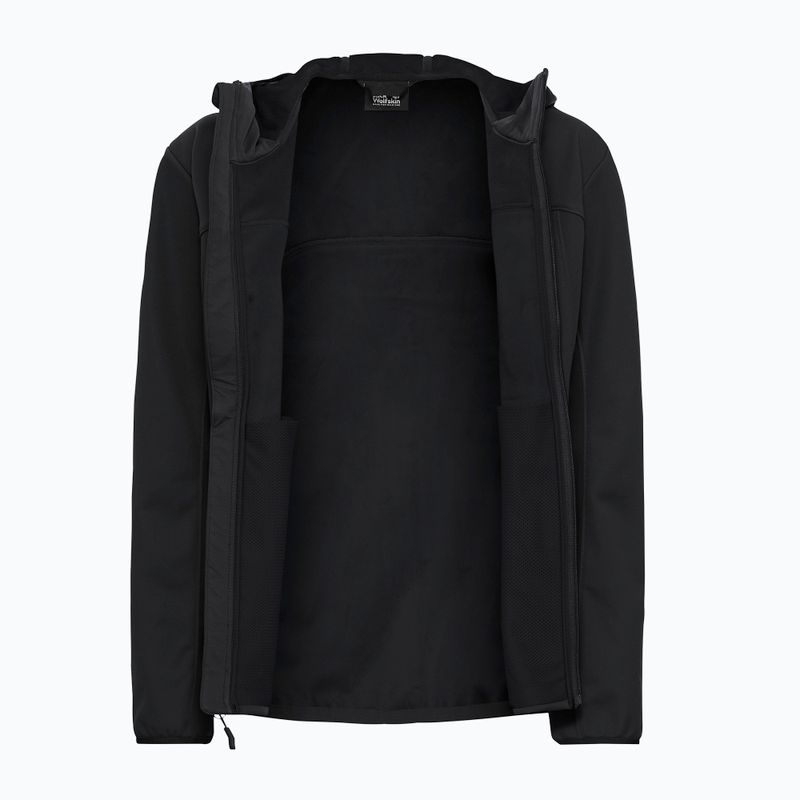 Damen-Softshelljacke Jack Wolfskin Windhain 2 Hoody black 9