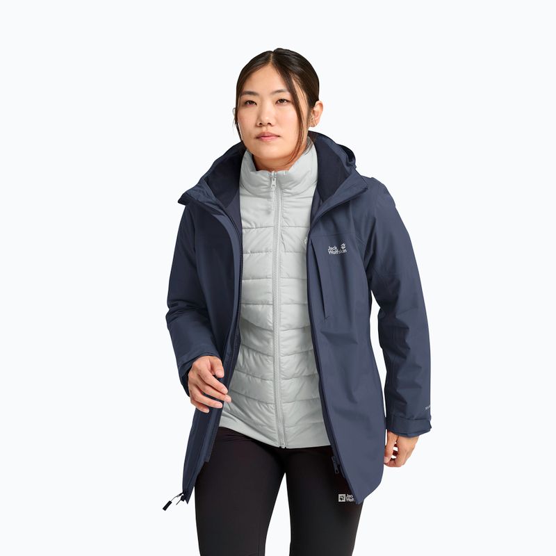 Damen-3‑in‑1‑Jacke Jack Wolfskin Hunberg 2 3IN1 midnight sky 4