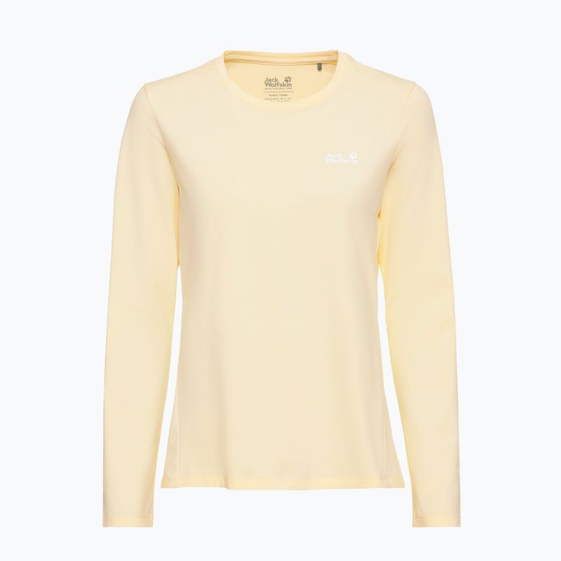 Damen-Trekking-Longsleeve Jack Wolfskin Trail vanilla cream 4