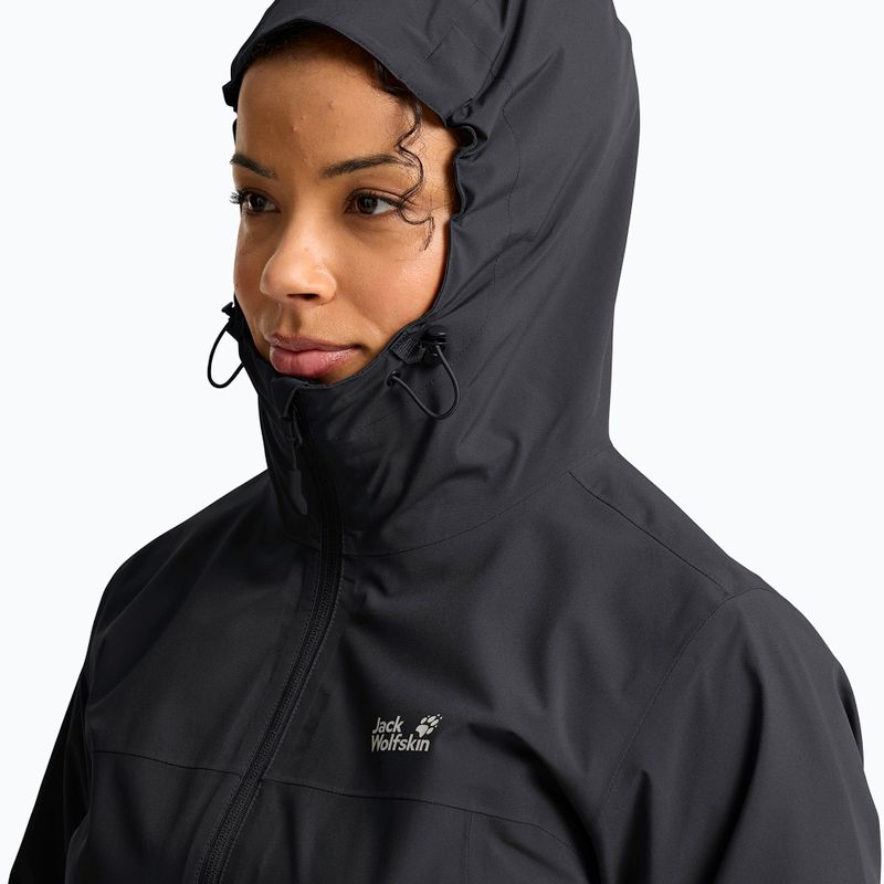 Damen-3‑in‑1‑Jacke Jack Wolfskin Moonrise 2 3IN1 black 7
