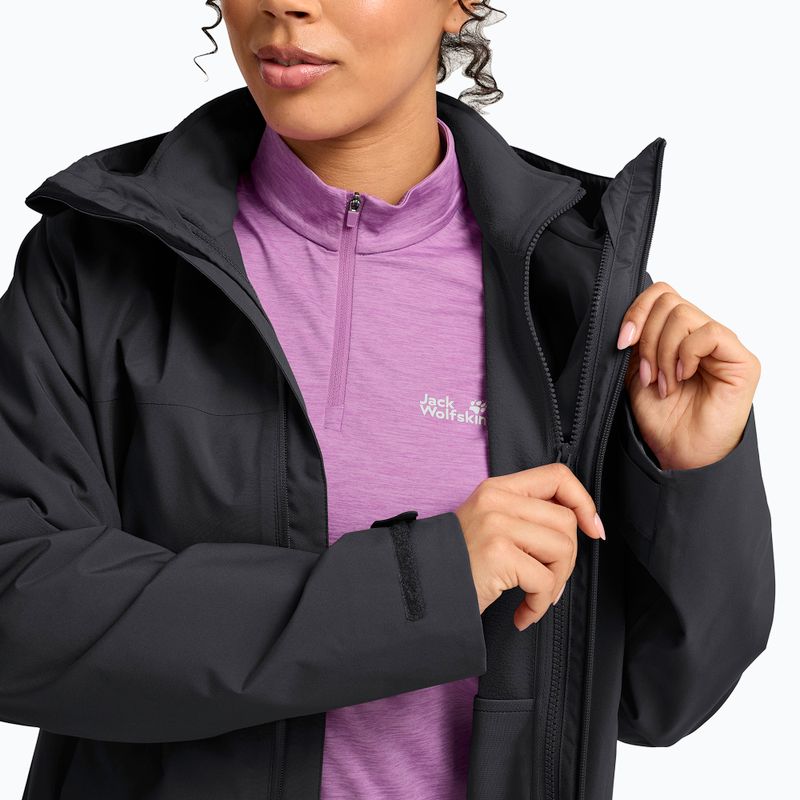 Damen-3‑in‑1‑Jacke Jack Wolfskin Moonrise 2 3IN1 black 8