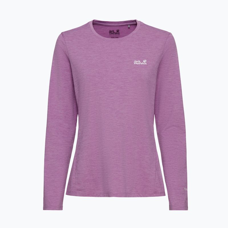 Damen-Trekking-Longsleeve Jack Wolfskin Trail vivid orchid 4