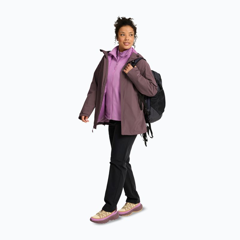 Damen-3‑in‑1‑Jacke Jack Wolfskin Moonrise 2 3IN1 sheer plum 2