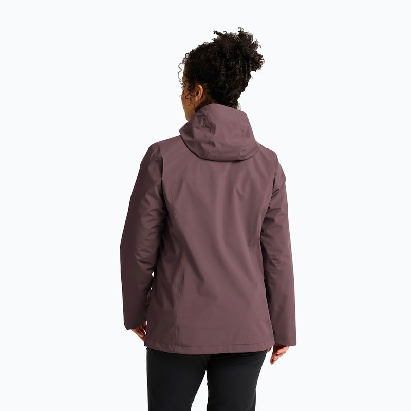 Damen-3‑in‑1‑Jacke Jack Wolfskin Moonrise 2 3IN1 sheer plum 3