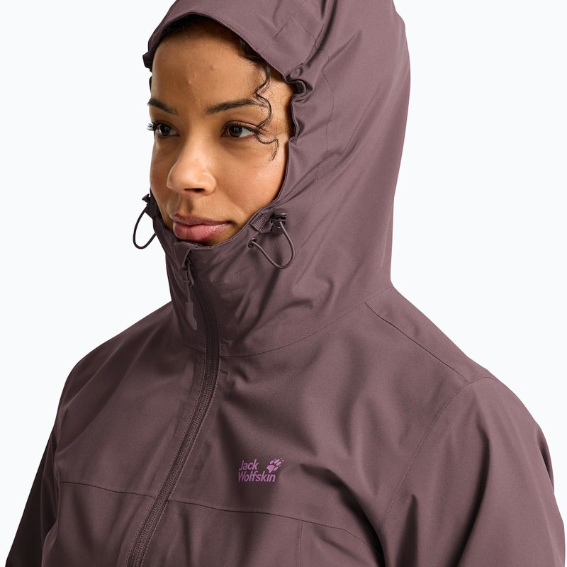 Damen-3‑in‑1‑Jacke Jack Wolfskin Moonrise 2 3IN1 sheer plum 7