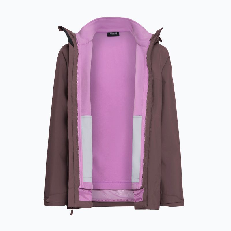 Damen-3‑in‑1‑Jacke Jack Wolfskin Moonrise 2 3IN1 sheer plum 13