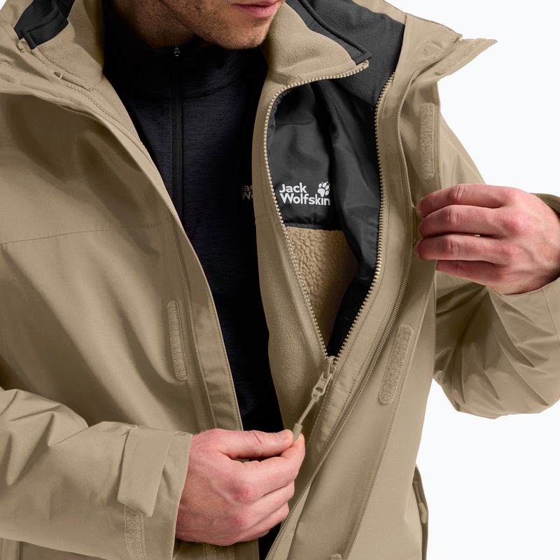 3‑in‑1 Herrenjacke Jack Wolfskin Stonelite 3In1 hazel wood 7