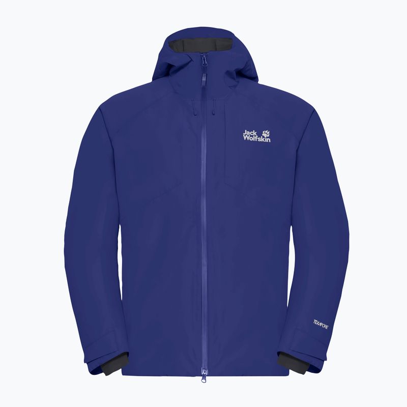 Herren-Daunenjacke Jack Wolfskin Icecape 2 l Down Ins Rds glow ink 7