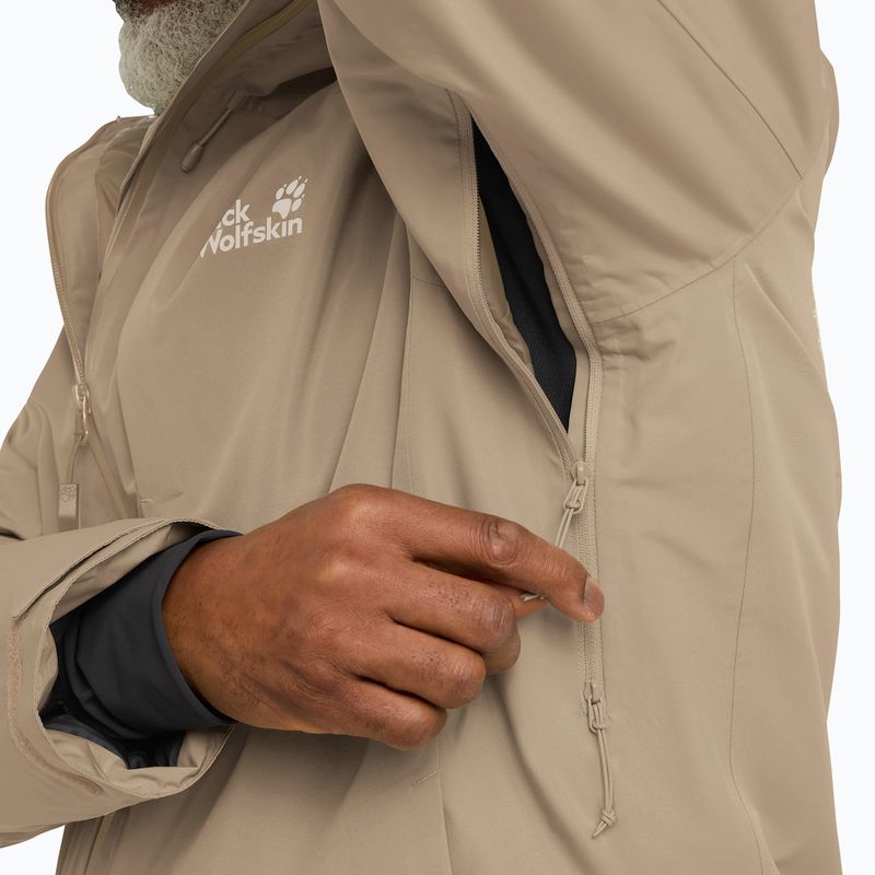 Herren-Daunenjacke Jack Wolfskin Icecape 2 l Down Ins Rds hazel wood 4