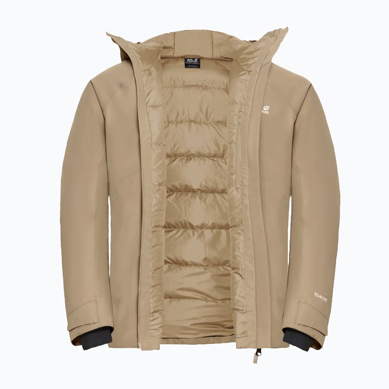 Herren-Daunenjacke Jack Wolfskin Icecape 2 l Down Ins Rds hazel wood 9