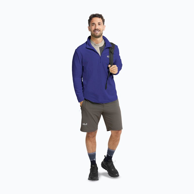 Fleecejacke für Herren Jack Wolfskin Taunus 100 Full Zip glow ink 2
