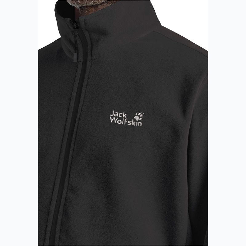 Fleecejacke für Herren Jack Wolfskin Wild Rebel 200 Full Zip paw black 4