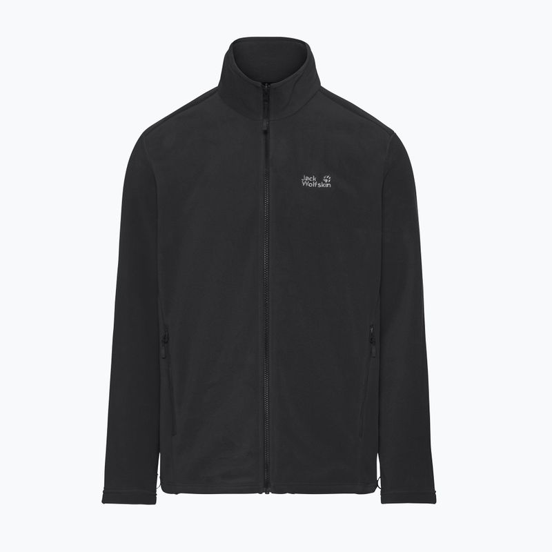 Fleecejacke für Herren Jack Wolfskin Wild Rebel 200 Full Zip paw black 7