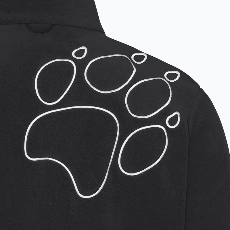 Fleecejacke für Herren Jack Wolfskin Wild Rebel 200 Full Zip paw black 9