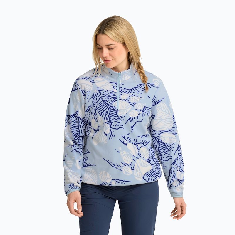 Fleecejacke für Damen Jack Wolfskin Paw Era 100 Orint Half Zip paw crystal blue