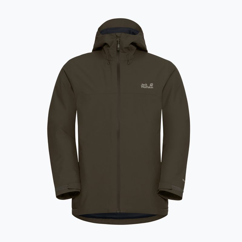 Gefütterte Herrenjacke Jack Wolfskin Wisper Ins obsidian moss 7