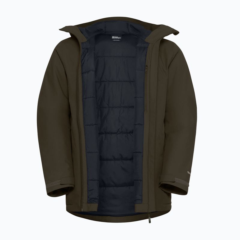 Gefütterte Herrenjacke Jack Wolfskin Wisper Ins obsidian moss 9