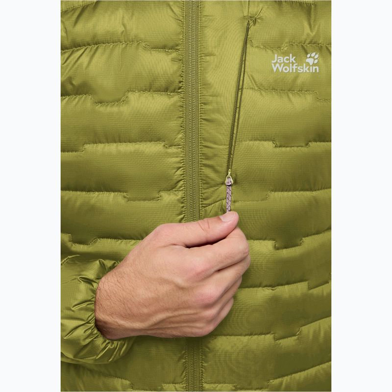 Herren-Daunenjacke Jack Wolfskin Passamani Down Hoody khaki green 3