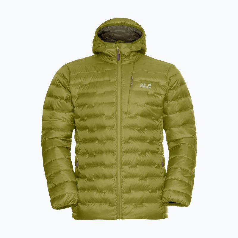 Herren-Daunenjacke Jack Wolfskin Passamani Down Hoody khaki green 6