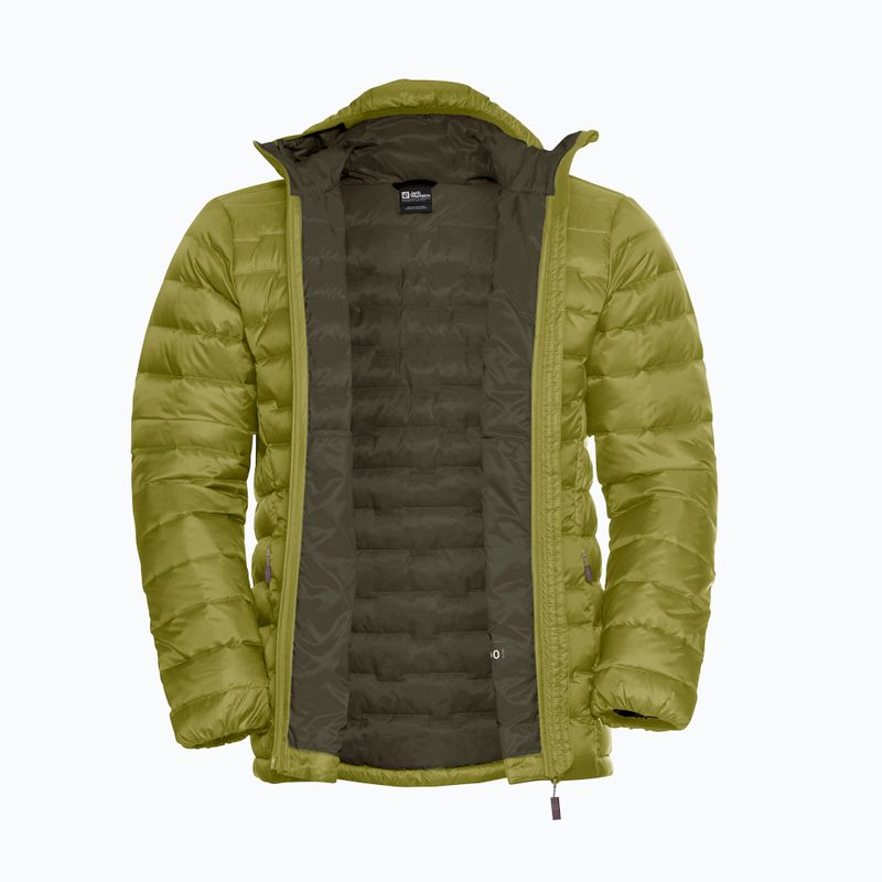 Herren-Daunenjacke Jack Wolfskin Passamani Down Hoody khaki green 8