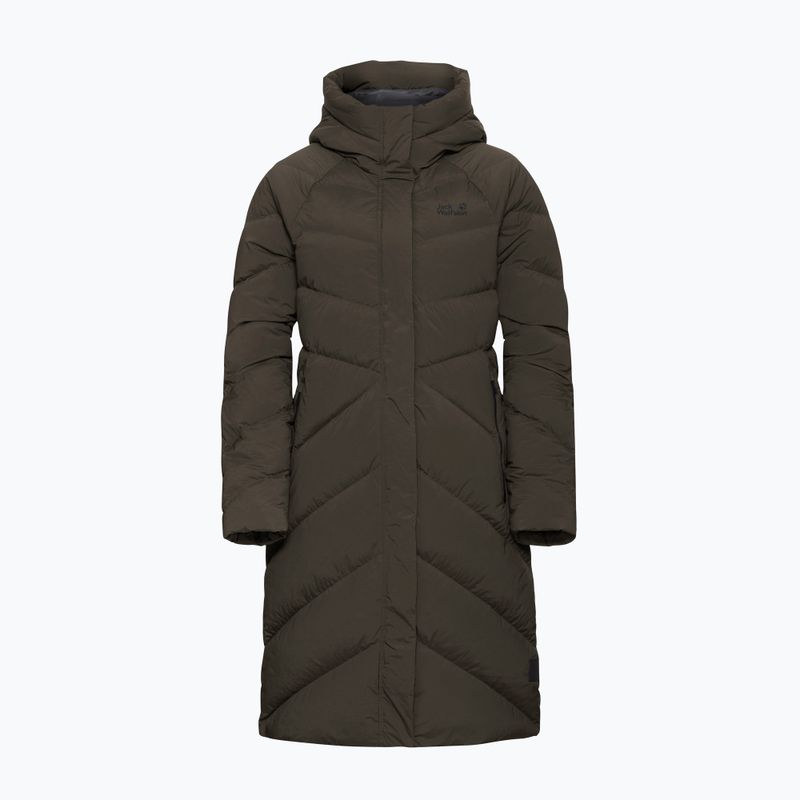 Damen Daunenmantel Jack Wolfskin Marienplatz Coat obsidian moss 6