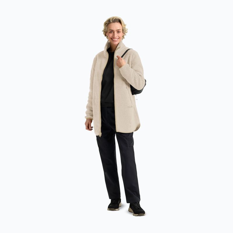 Fleecejacke für Damen Jack Wolfskin High Curl Coat oyster 2