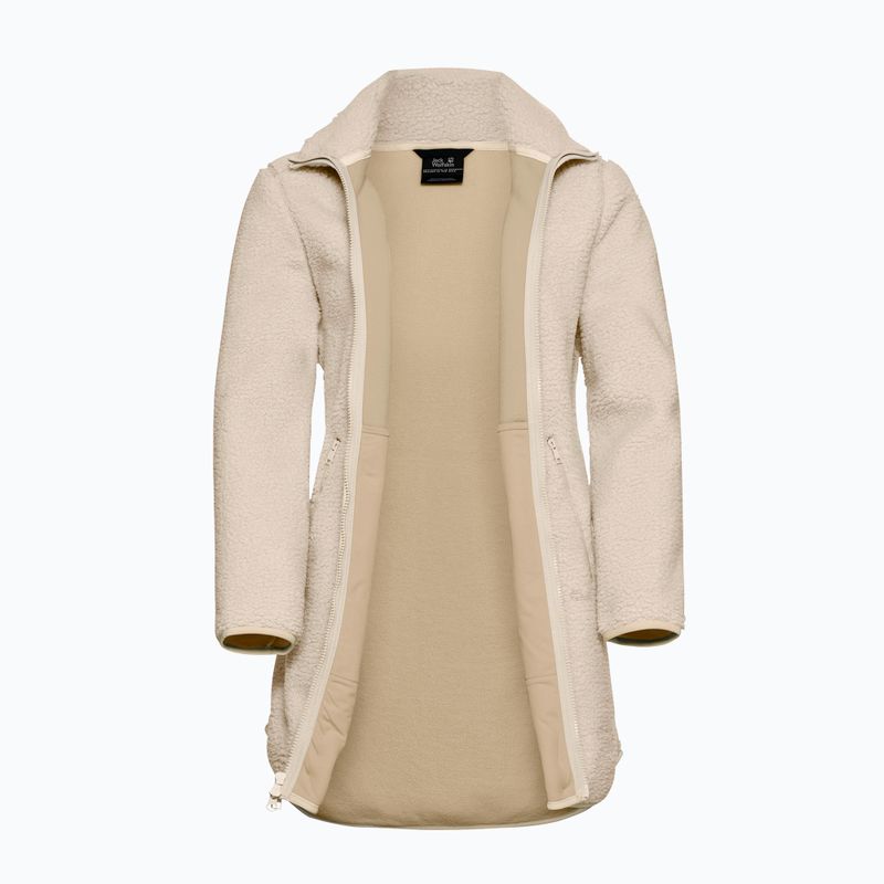 Fleecejacke für Damen Jack Wolfskin High Curl Coat oyster 9