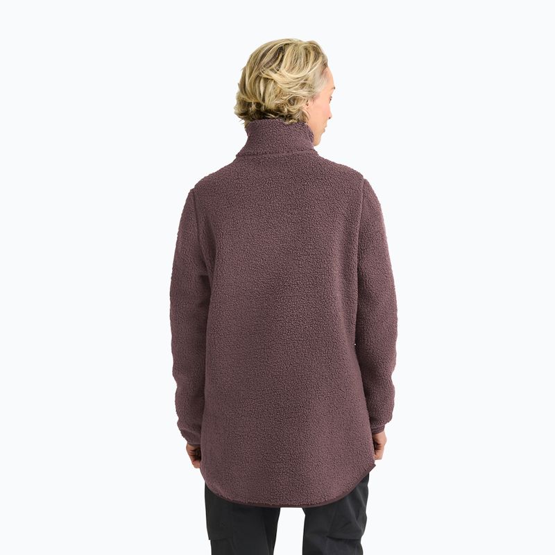 Fleecejacke für Damen Jack Wolfskin High Curl Coat sheer plum 3