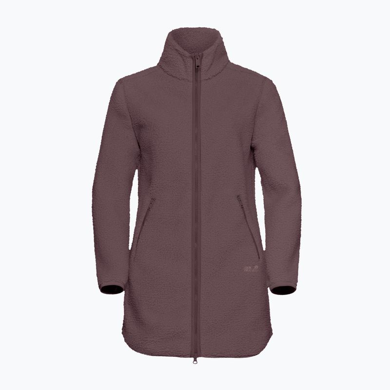 Fleecejacke für Damen Jack Wolfskin High Curl Coat sheer plum 7