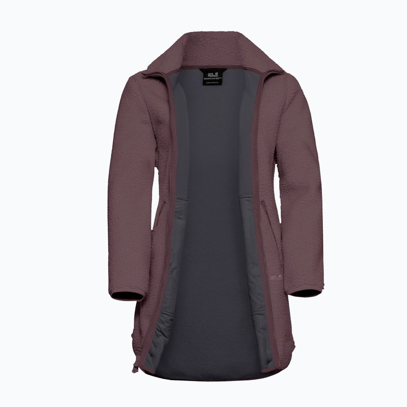 Fleecejacke für Damen Jack Wolfskin High Curl Coat sheer plum 9