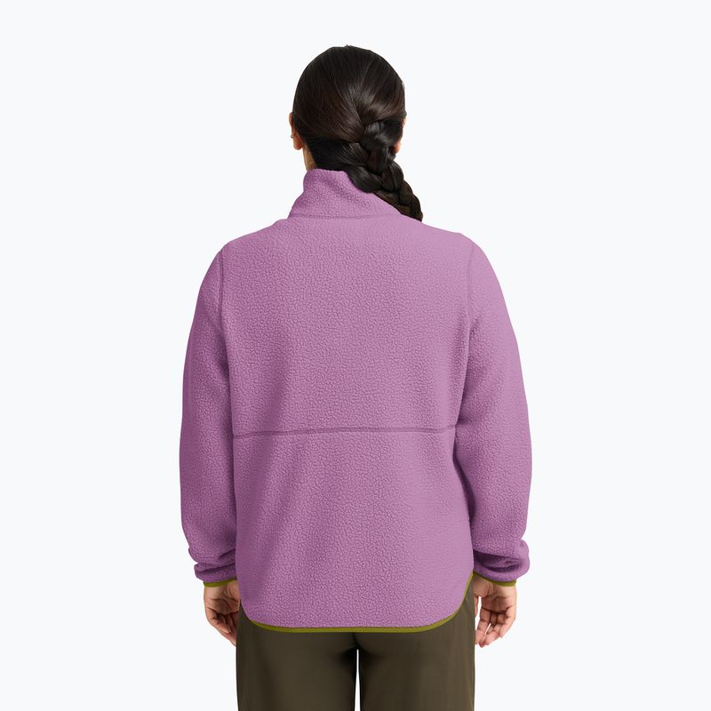 Fleecejacke für Damen Jack Wolfskin Lite Curl Full Zip vivid orchid 3