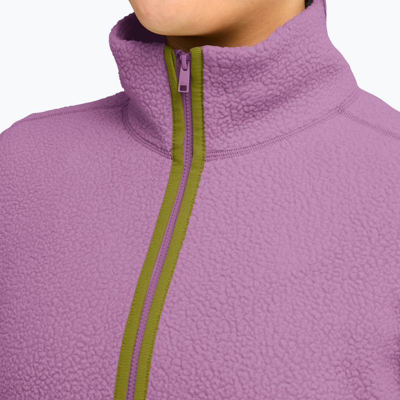 Fleecejacke für Damen Jack Wolfskin Lite Curl Full Zip vivid orchid 4