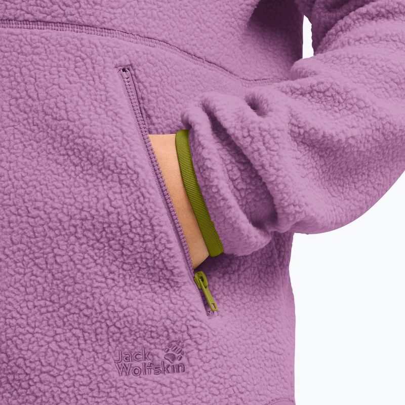 Fleecejacke für Damen Jack Wolfskin Lite Curl Full Zip vivid orchid 5