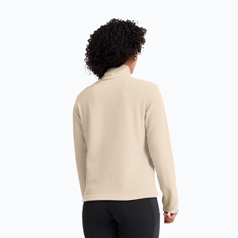 Fleecejacke für Damen Jack Wolfskin Taunus 100 Half Zip oyster 3
