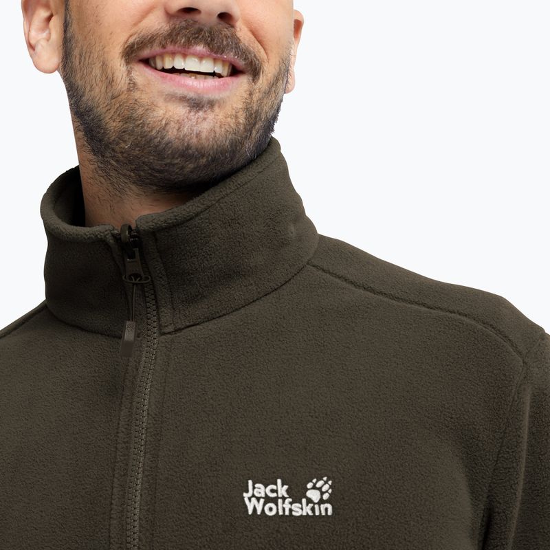 Fleecejacke für Herren Jack Wolfskin Taunus 200 Full Zip obsidian moss 4