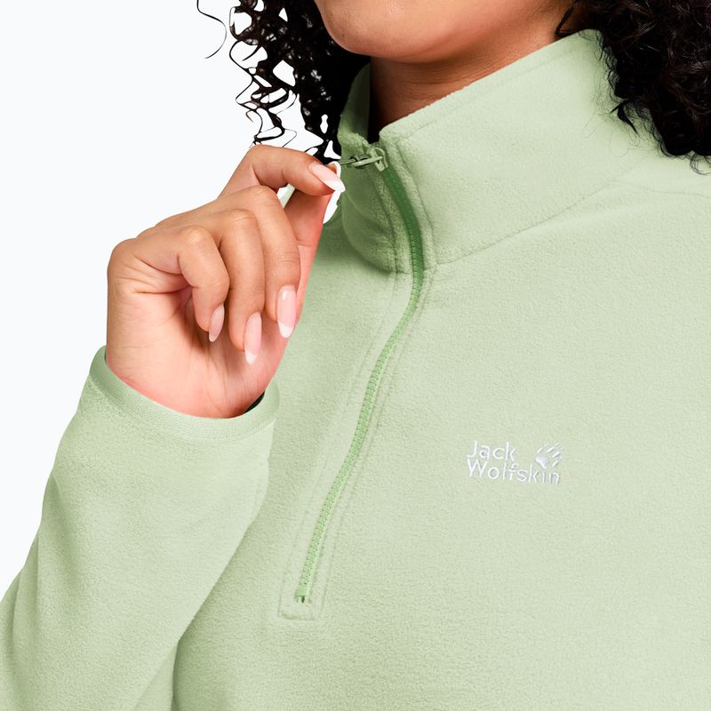 Fleecejacke für Damen Jack Wolfskin Taunus 100 Half Zip melon 4