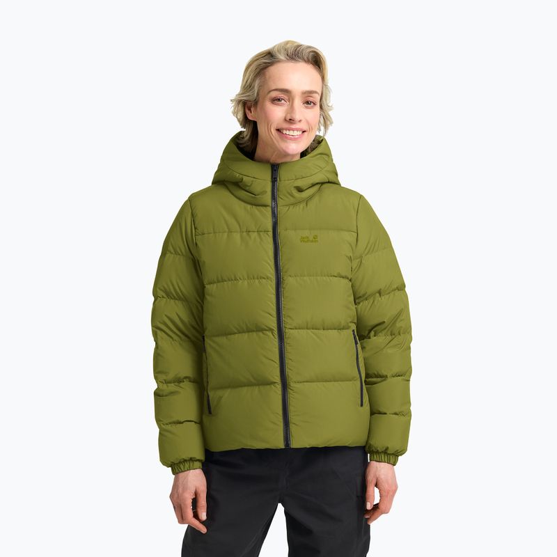 Damen Daunenmantel Jack Wolfskin Frozen Palace khaki green