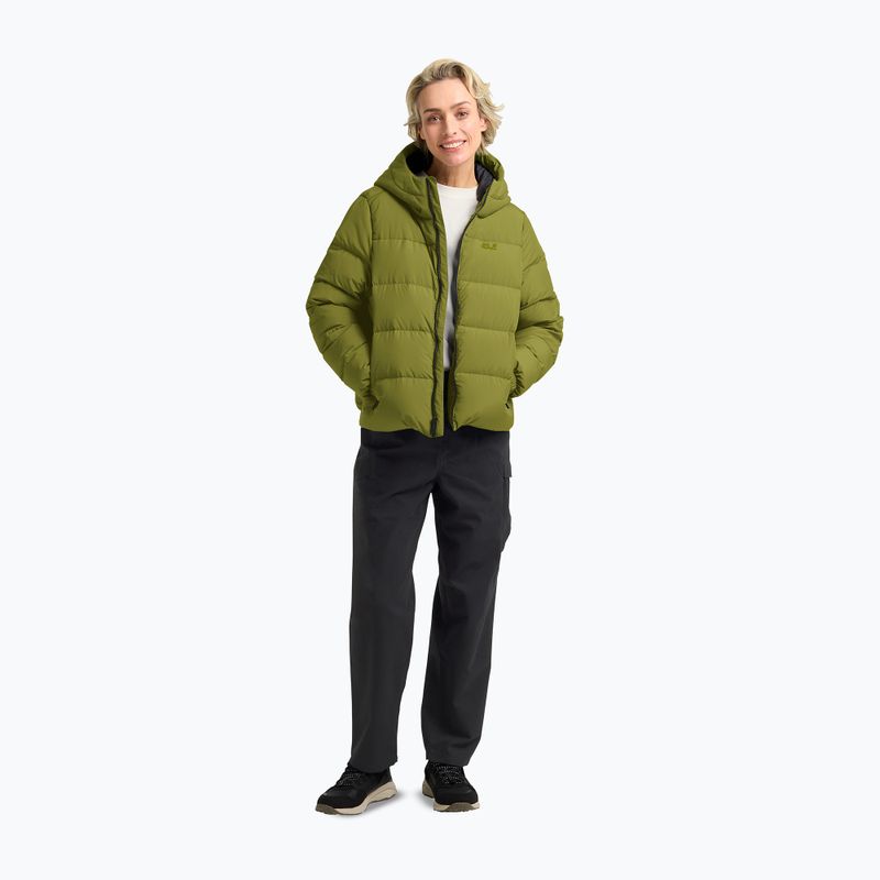 Damen Daunenmantel Jack Wolfskin Frozen Palace khaki green 2