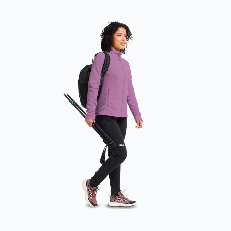 Fleecejacke für Damen Jack Wolfskin Taunus 100 Full Zip vivid orchid 2