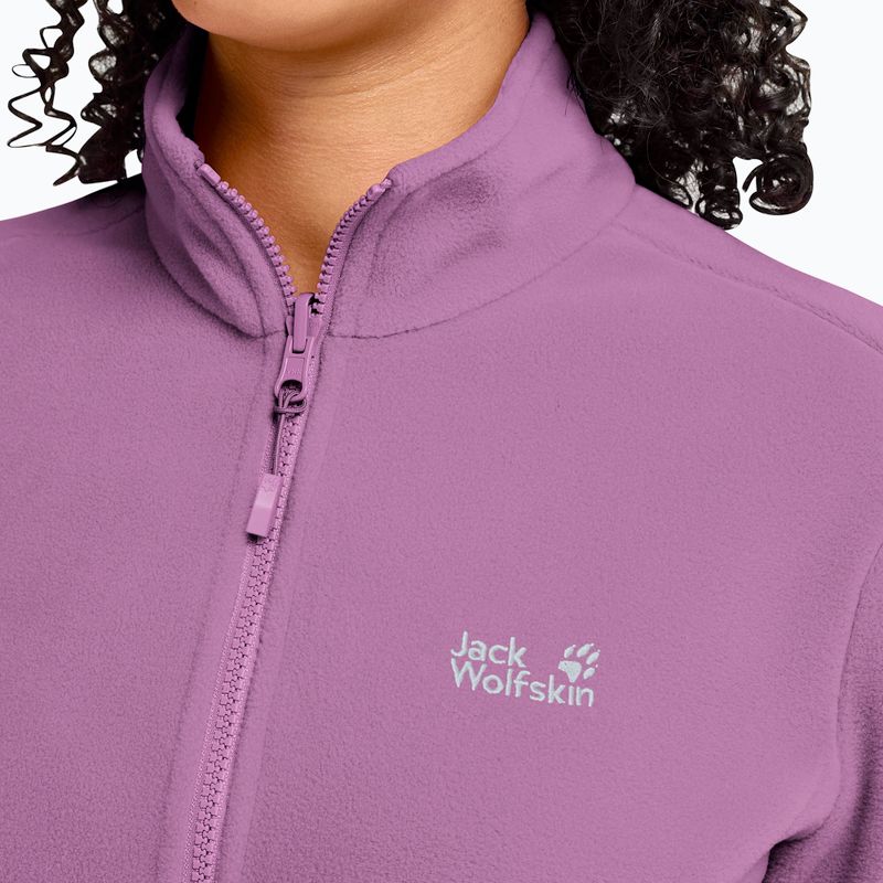 Fleecejacke für Damen Jack Wolfskin Taunus 100 Full Zip vivid orchid 4
