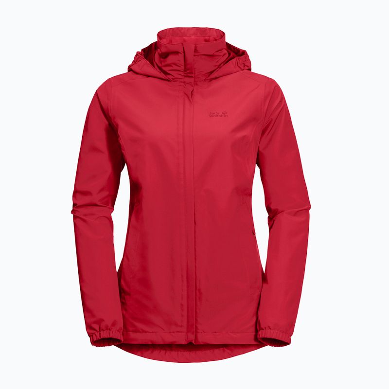 Jack Wolfskin Damen Stormy Point Regenjacke rot 1111201_2178 5