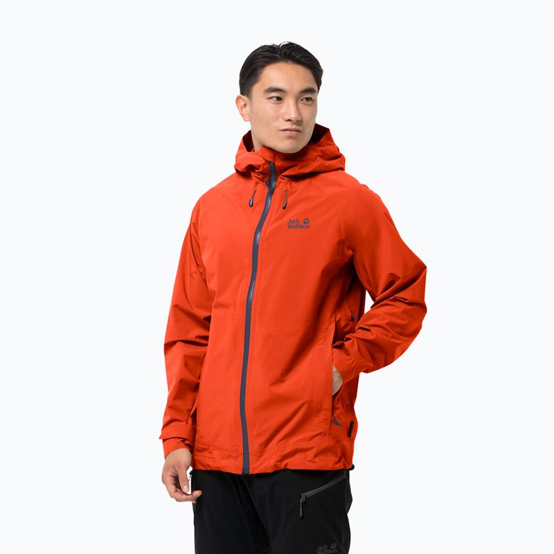 Jack Wolfskin Herren Hardshell Jacke Highest Peak orange 1115131_3017