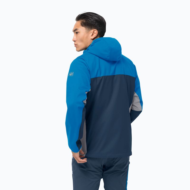 Jack Wolfskin Eagle Peak II Herren Softshell Jacke blau 1306911_1361 2