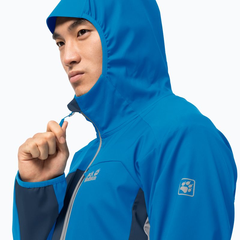 Jack Wolfskin Eagle Peak II Herren Softshell Jacke blau 1306911_1361 4