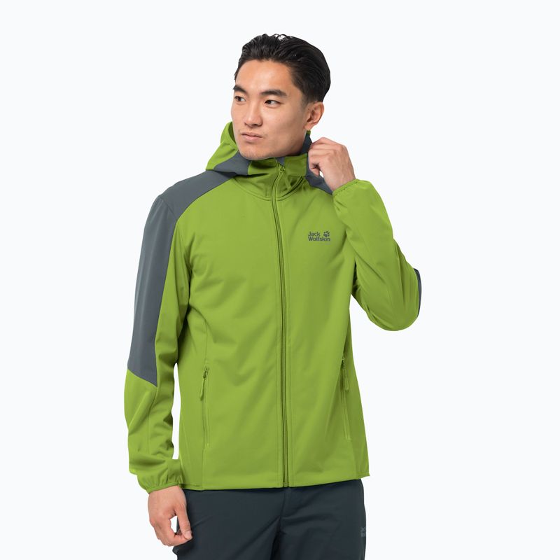 Jack Wolfskin Go Hike Herren Softshelljacke grün 1306921_4073