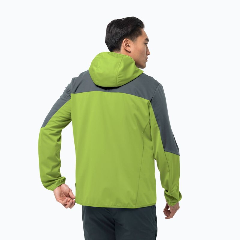 Jack Wolfskin Go Hike Herren Softshelljacke grün 1306921_4073 2