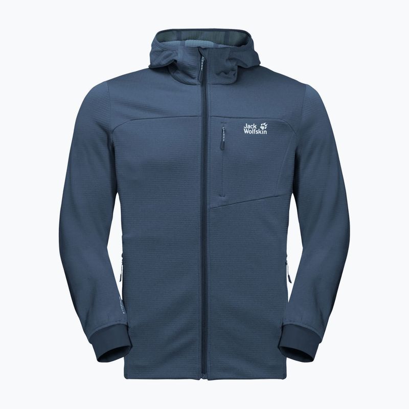Jack Wolfskin Herren Hydro Grid Fleece-Sweatshirt navy blau 1710001_1383 6