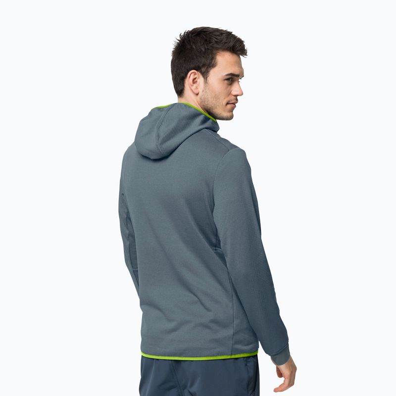 Jack Wolfskin Herren Hydro Grid Fleece-Sweatshirt grau 1710001_6098 2
