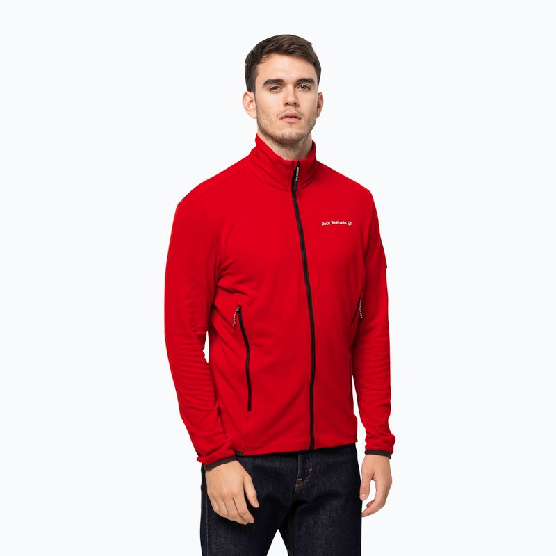 Jack Wolfskin Herren Fleece-Sweatshirt Dna rot 1710271_2206